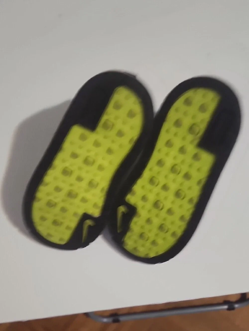 Nike Kids Black and Yellow Lace-Up Boots